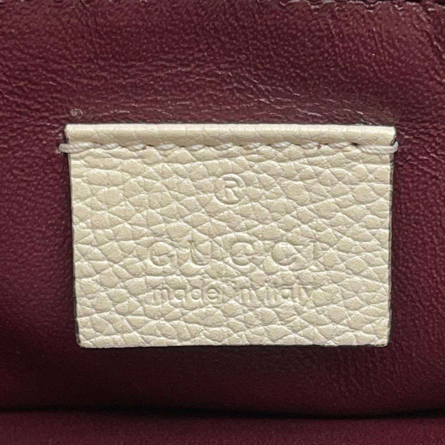 Gucci Ivory Leather Handbag Shoulder Bag