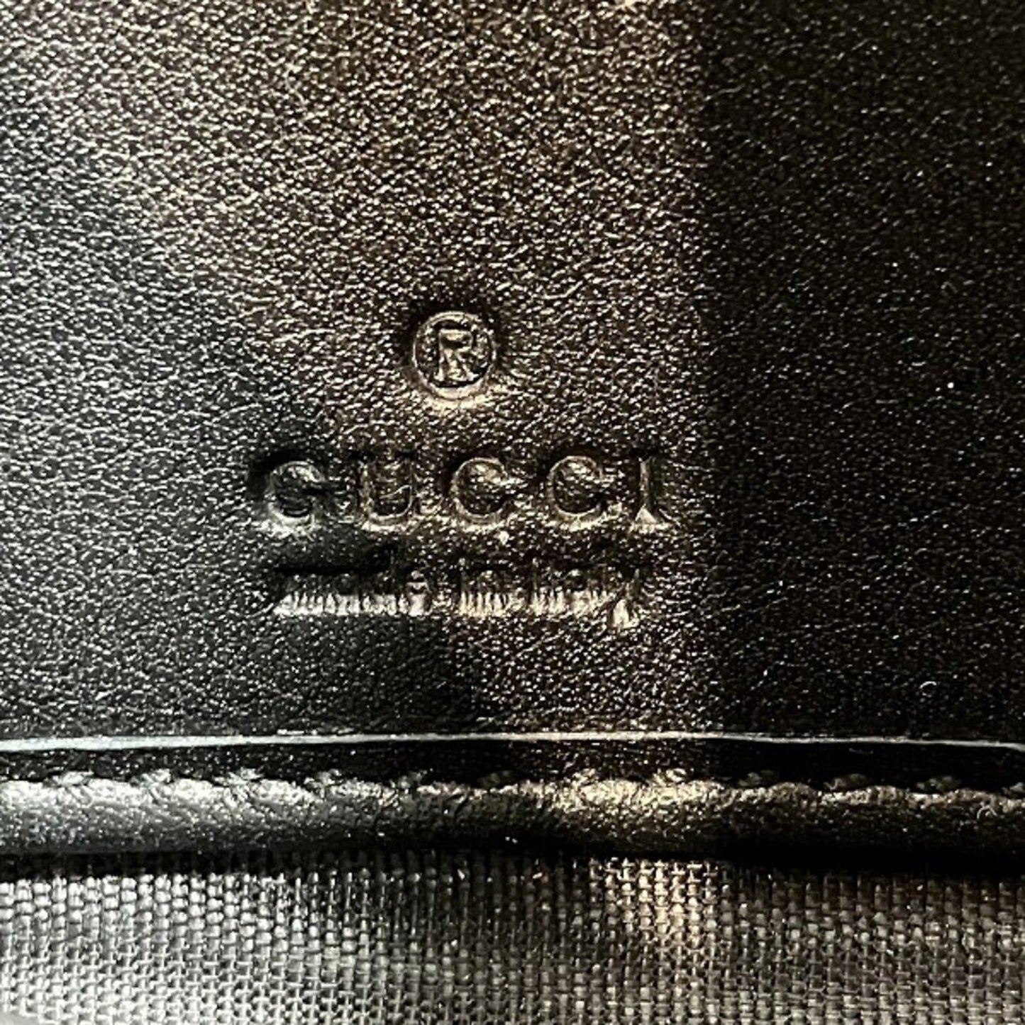 Gucci Guccissima Black Leather Long Wallet (Bi-Fold)