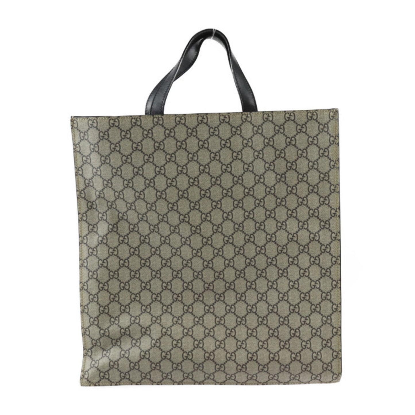 Gucci Beige Black Brown Gg Supreme Leather Shoulder Bag Tote Bag