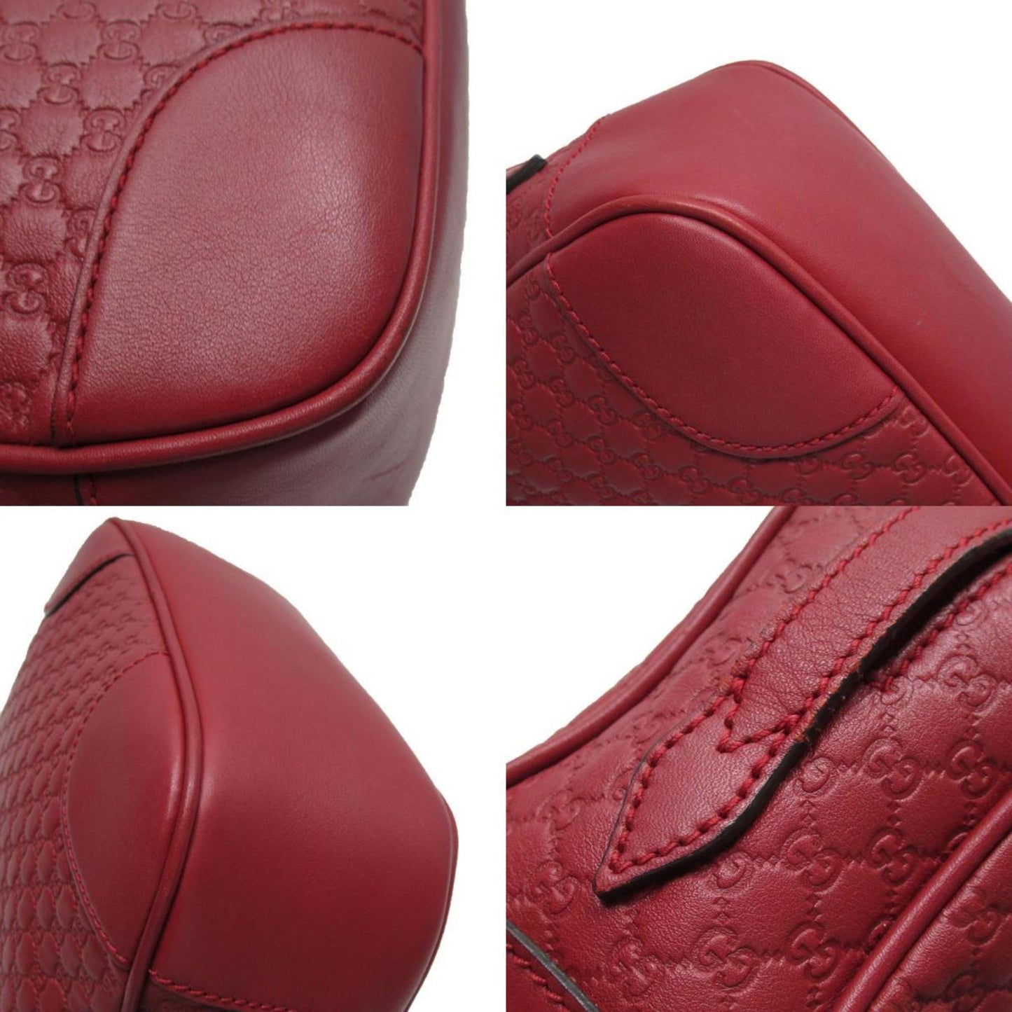 Gucci Dark Red Leather Shoulder Bag