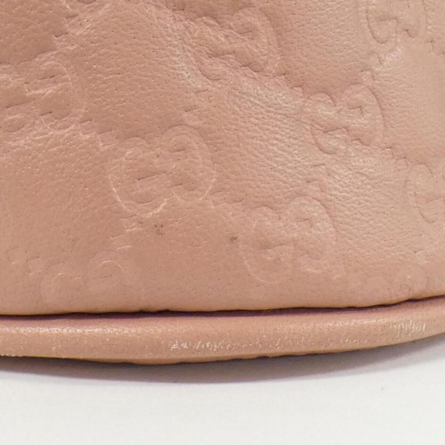 Gucci Pink Micro Gg Leather Handbag