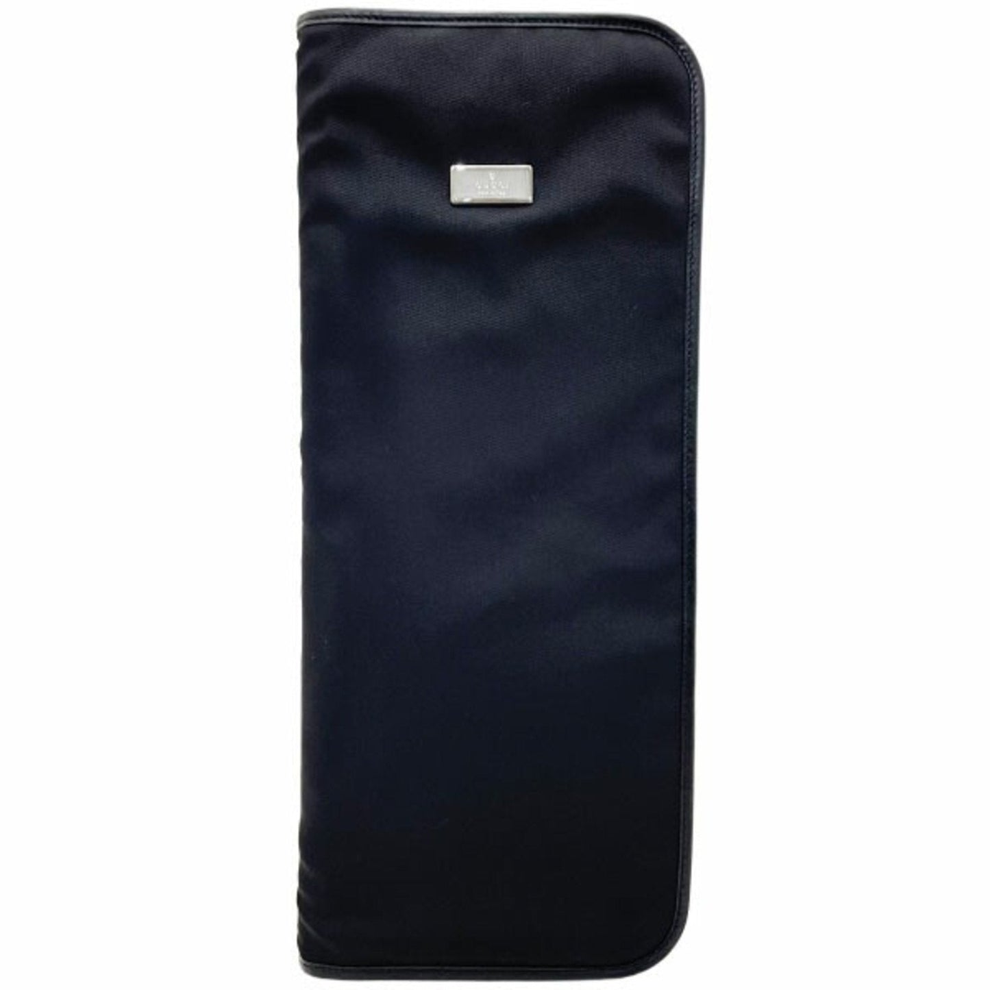 Gucci Black Nylon Leather Pouch ()
