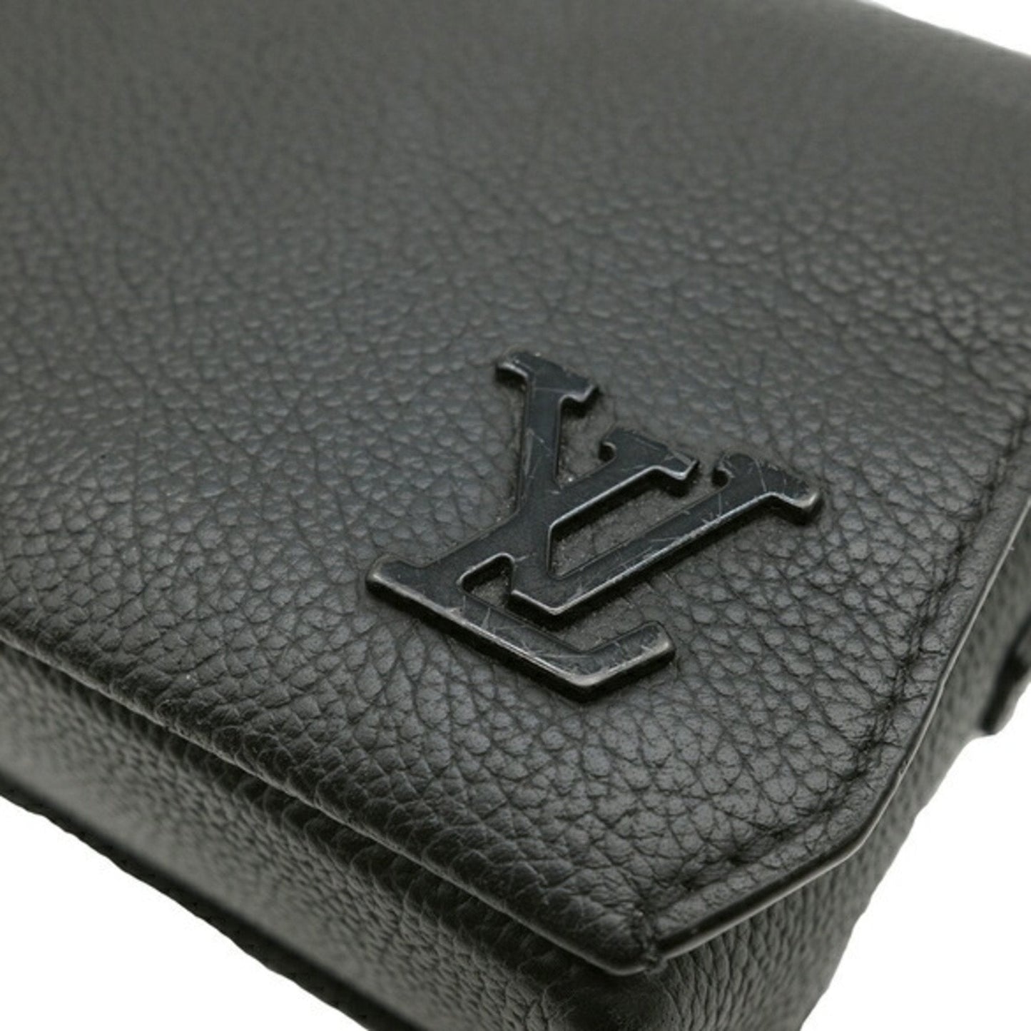 Louis Vuitton Black Leather Shoulder Bag