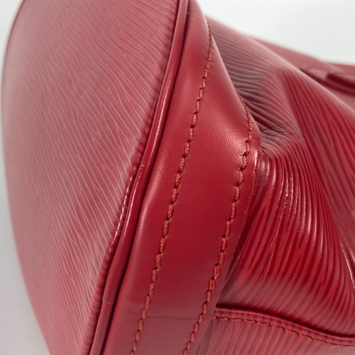 Louis Vuitton Red Leather Shoulder Bag
