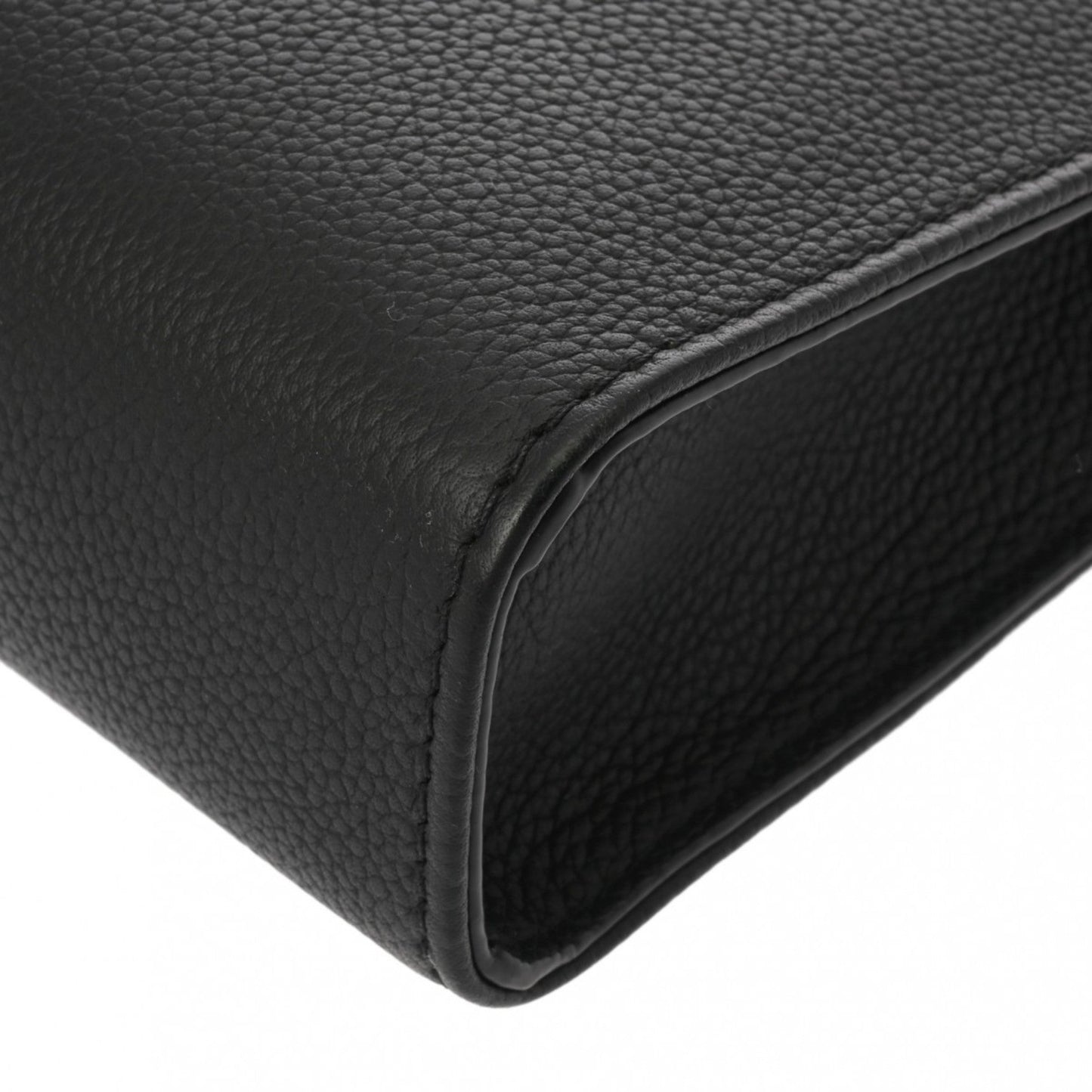 Louis Vuitton Noir Leather Pouch Shoulder Bag