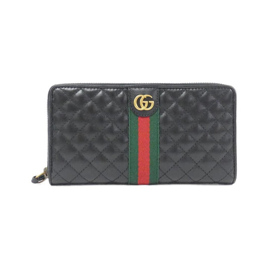 Gucci Black Leather Long Wallet (Bi-Fold) ()