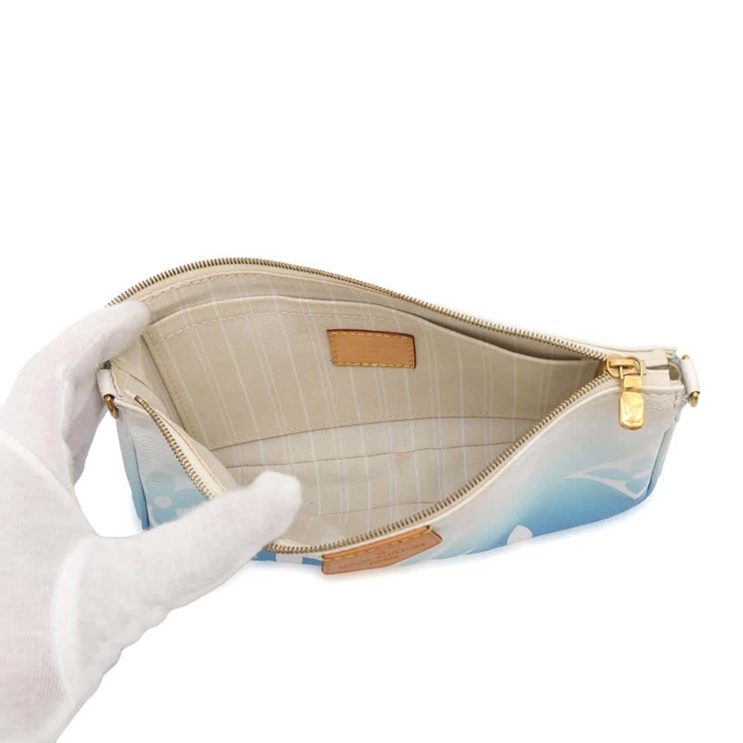 Louis Vuitton Monogram Blue Monogram Pochette Shoulder Bag
