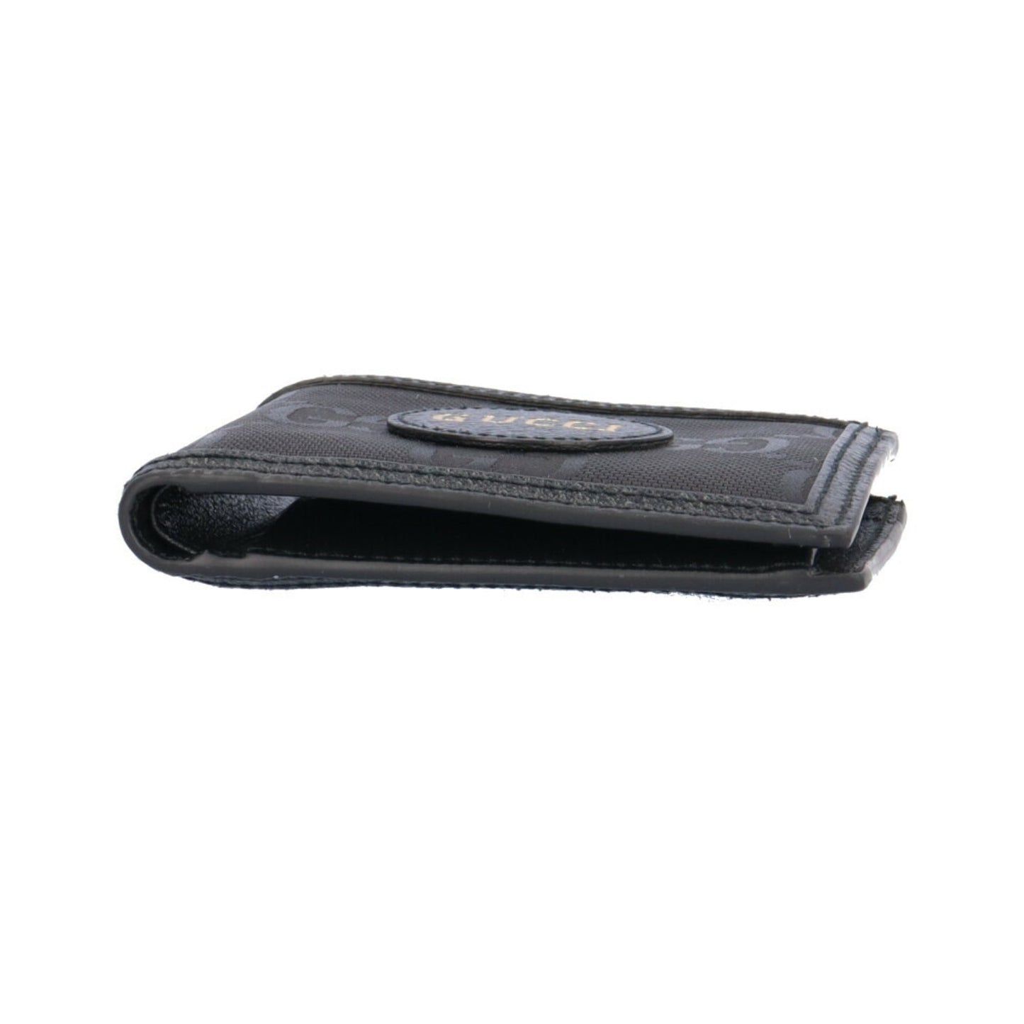 Gucci Black Leather Nylon Wallet (Bi-Fold)