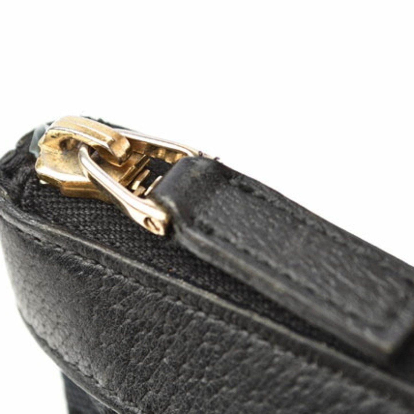 Gucci Black Canvas Leather Handbag