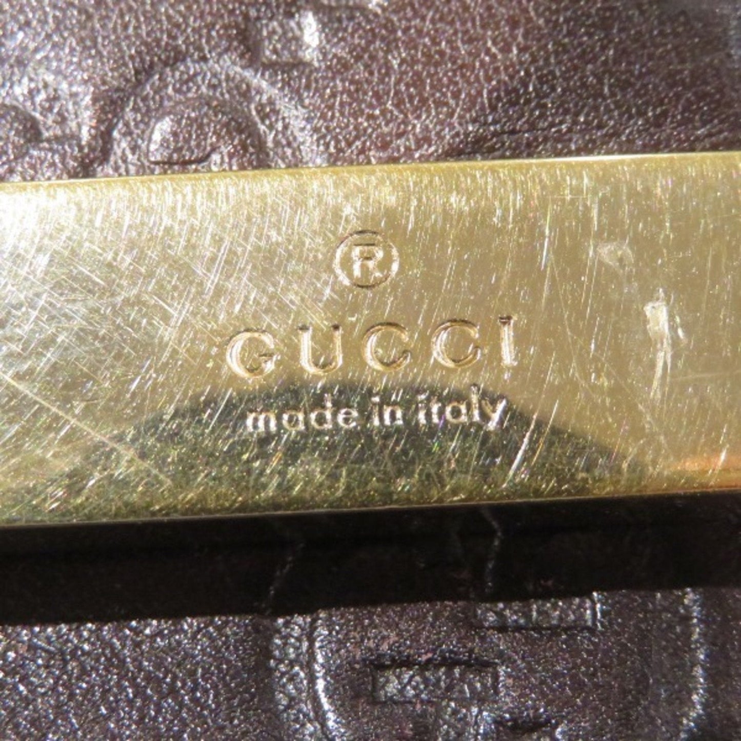 Gucci Dark Brown Leather Coin Purse/Coin Case