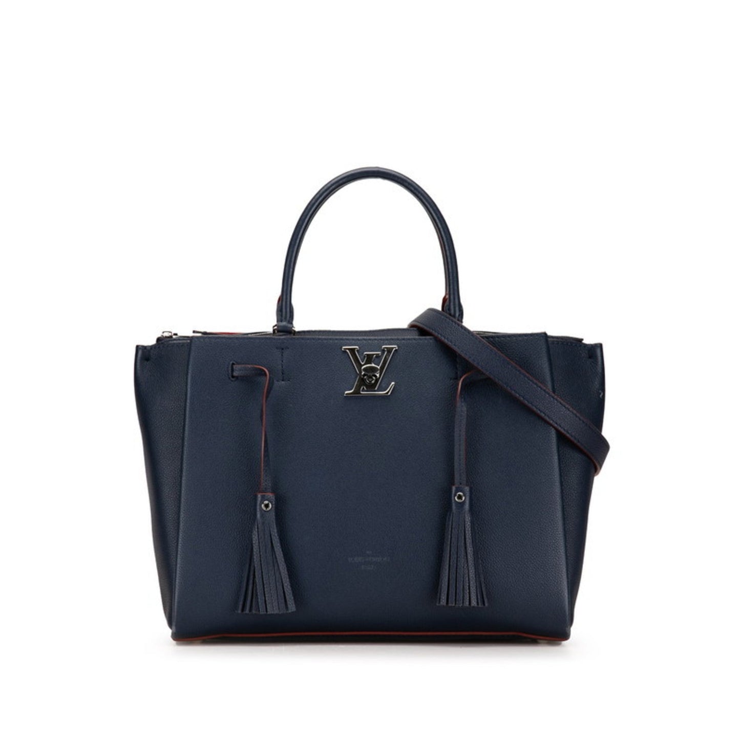 Louis Vuitton Marine Rouge Navy Leather Handbag Shoulder Bag