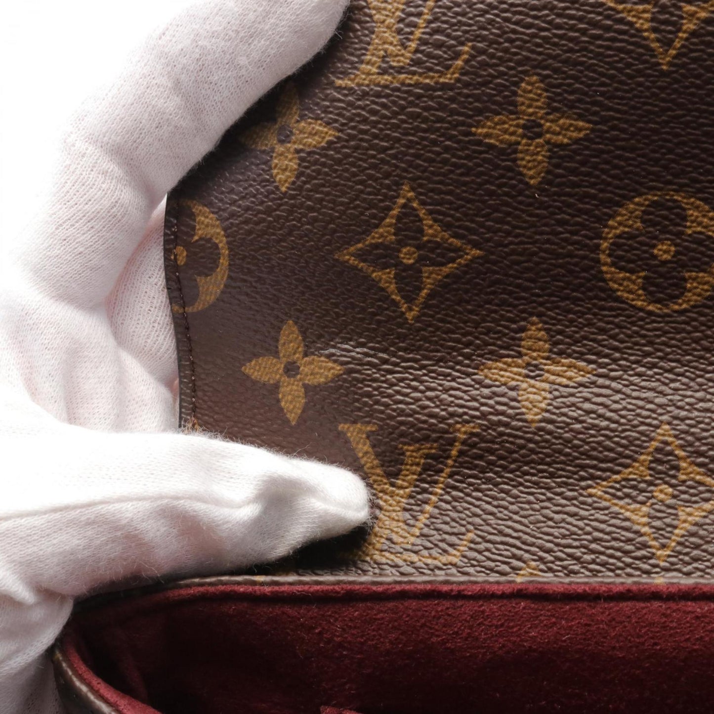Louis Vuitton Bordeaux Brown Coated Canvas Monogram Pvc Leather Shoulder Bag