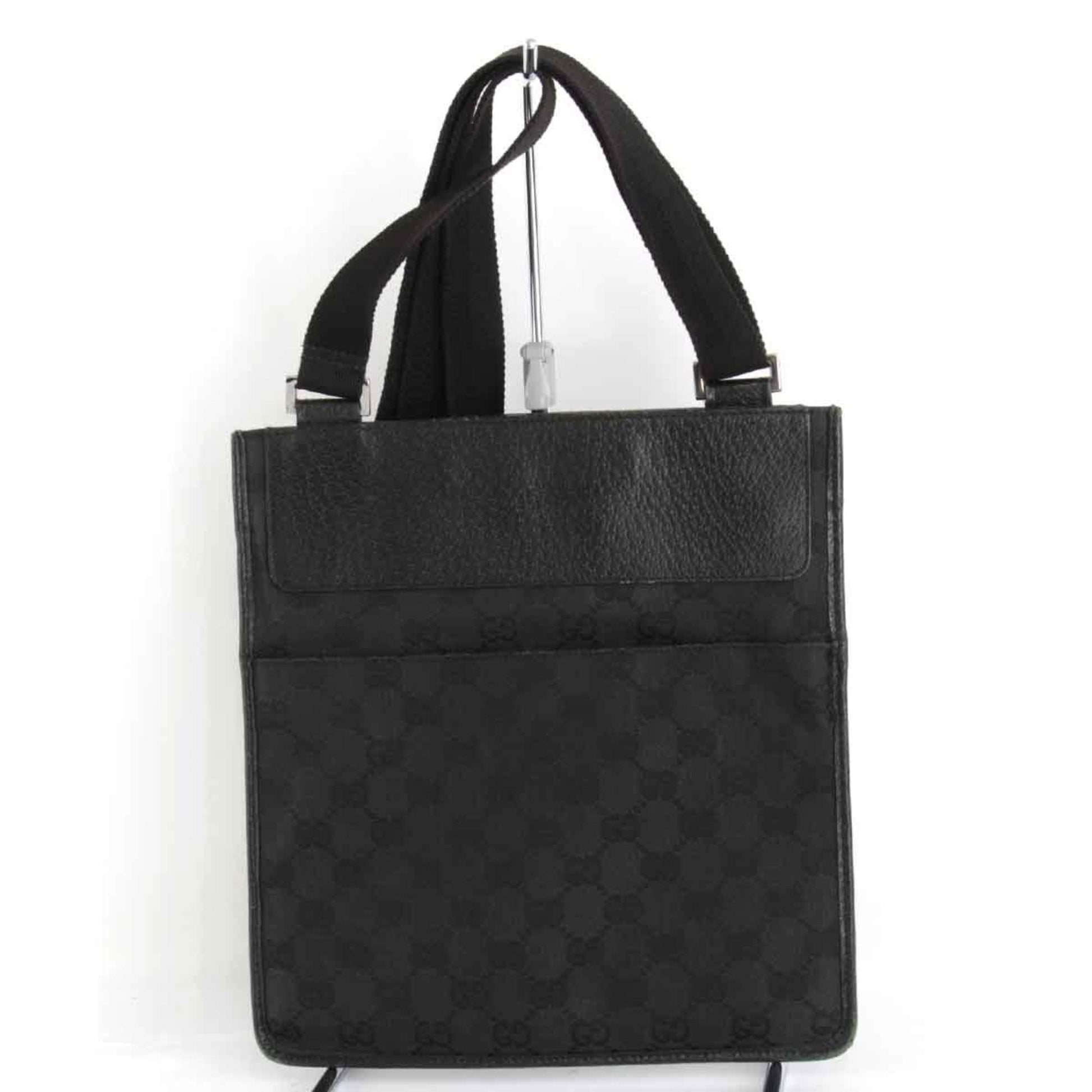 Gucci Gg Canvas Black Gg Canvas Shoulder Bag ()