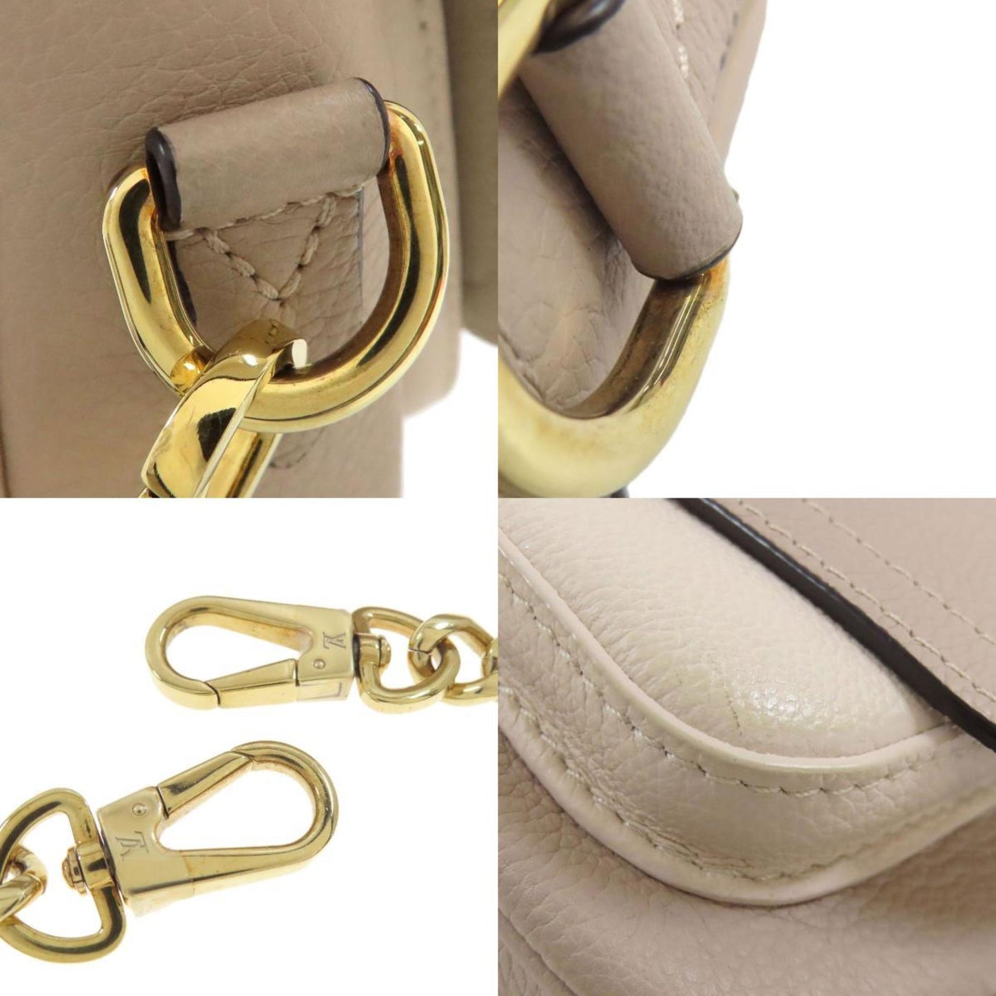 Louis Vuitton Grayish Leather Shoulder Bag
