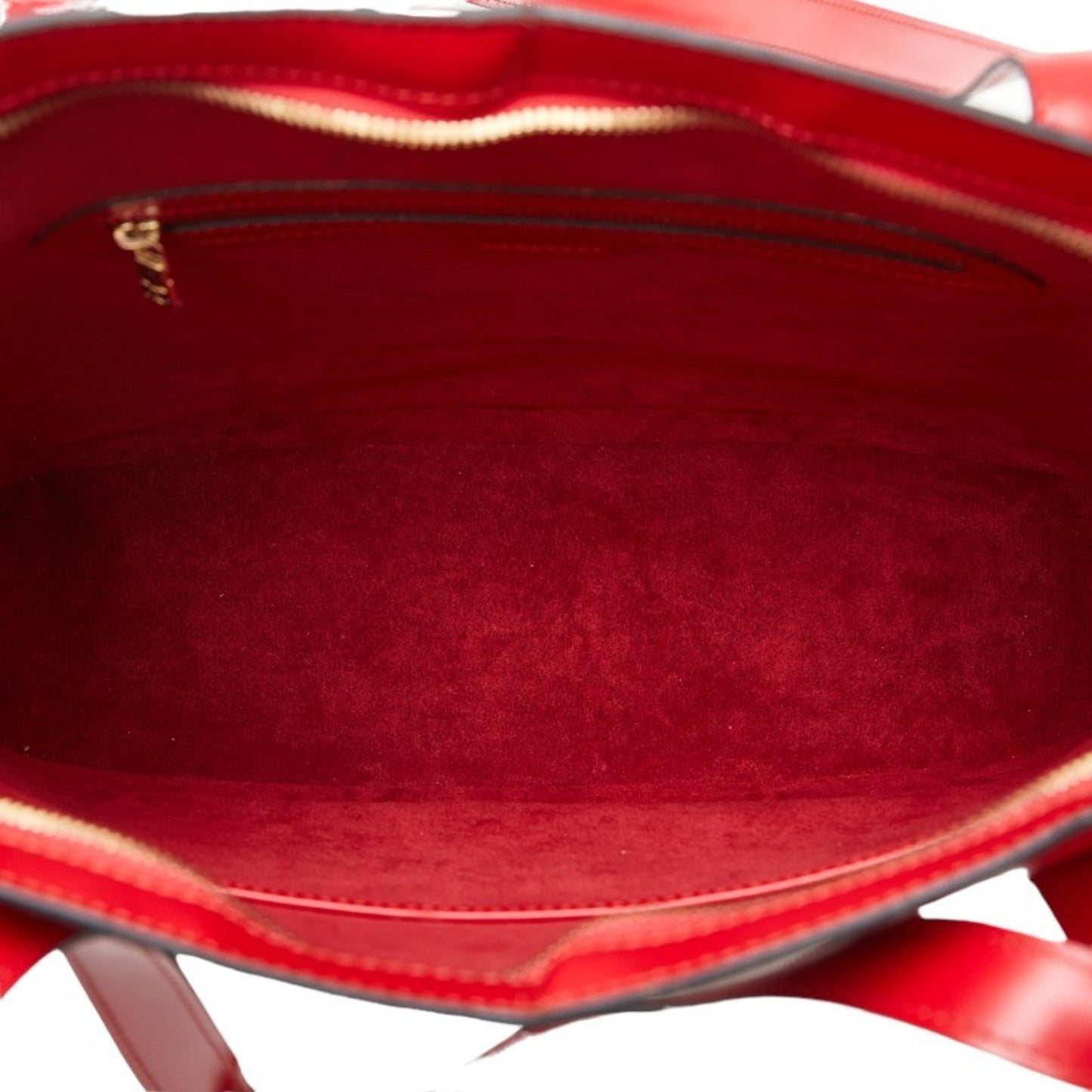 Louis Vuitton Castilian Red Leather Shoulder Bag Tote Bag