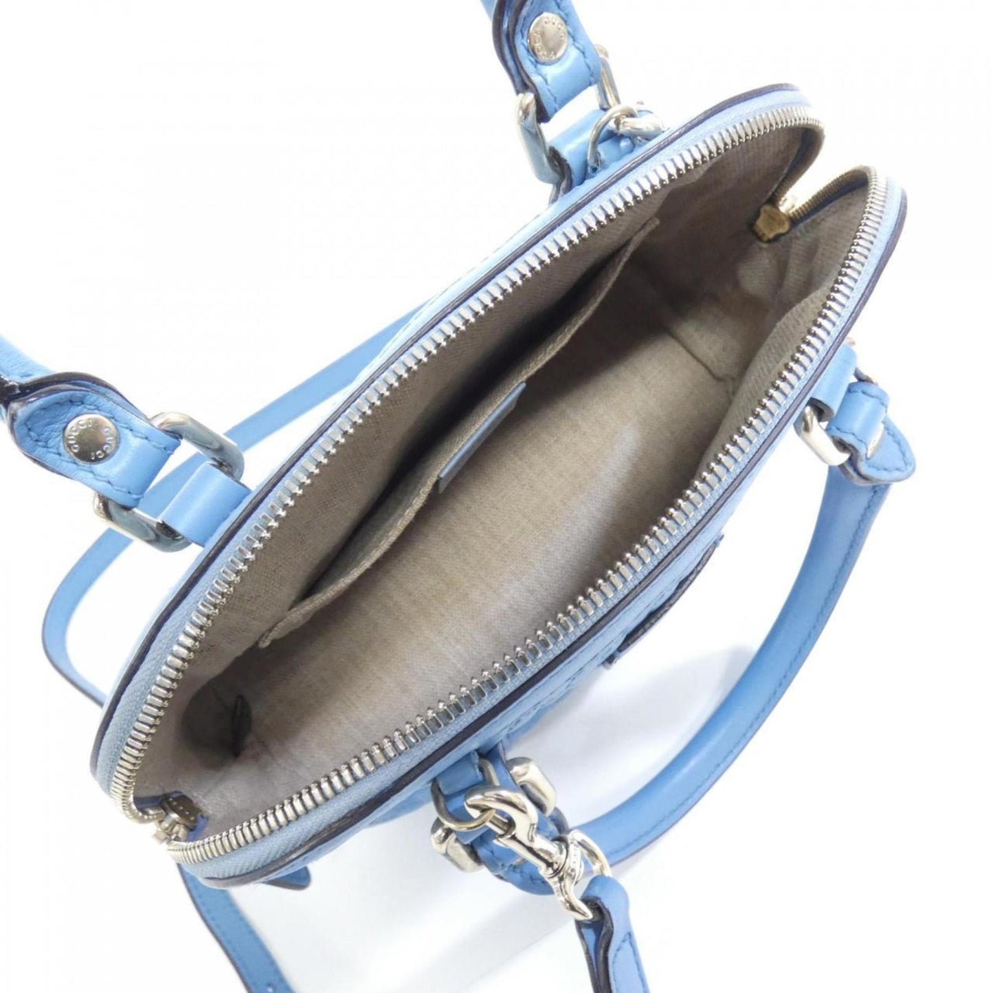 Gucci Light Blue Leather Handbag