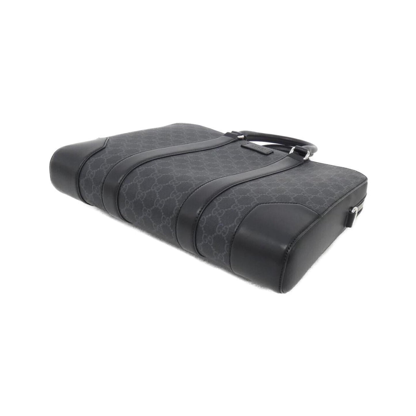 Gucci Black Gray Gg Supreme Briefcase