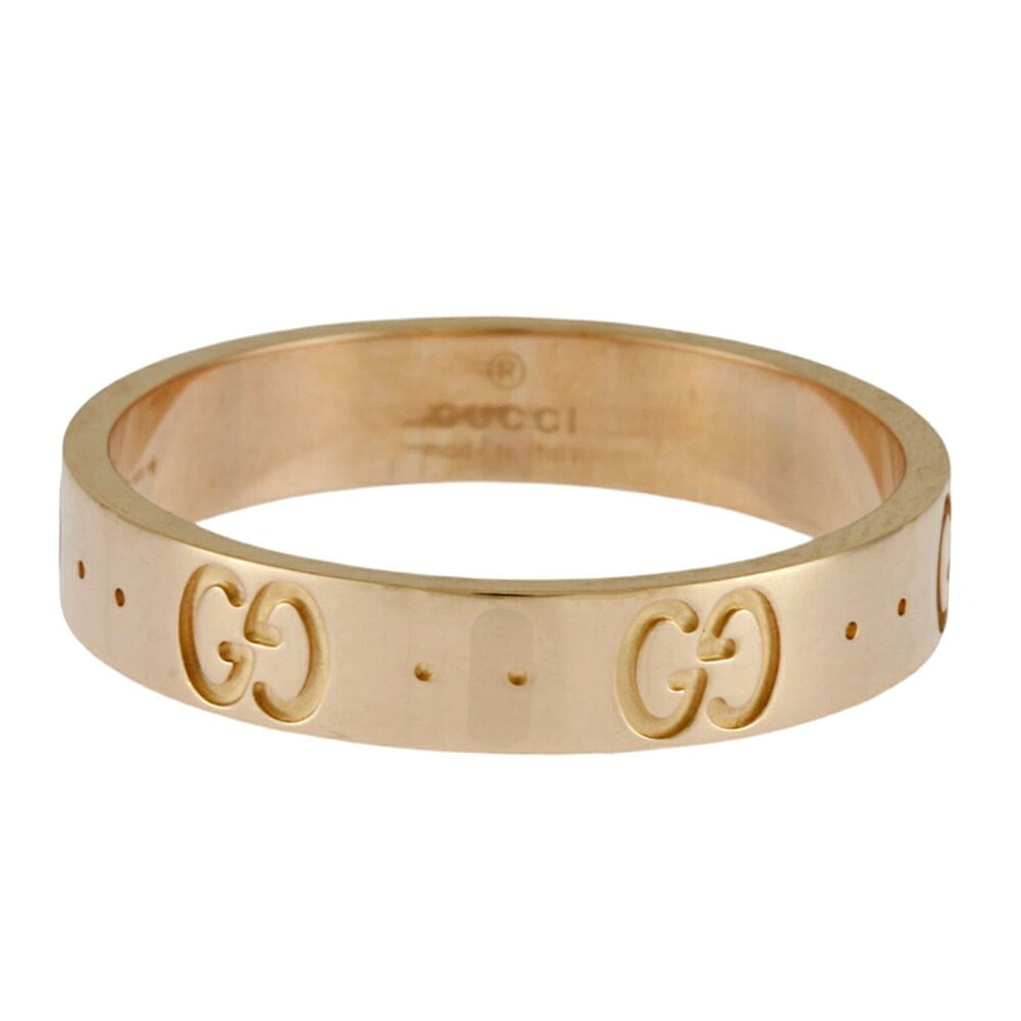 Gucci Icon Gold Pink Gold Pink Gold (18K) Band Ring