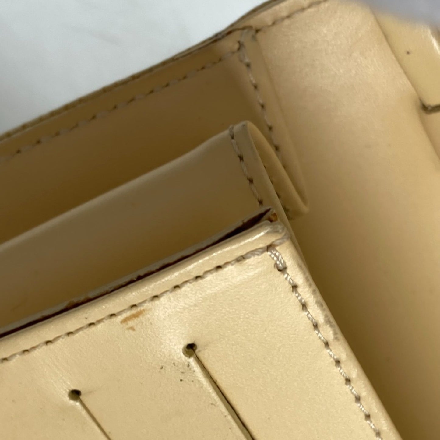 Louis Vuitton Vanilla Yellow Epi Leather Clutch Bag Pouch Shoulder Bag