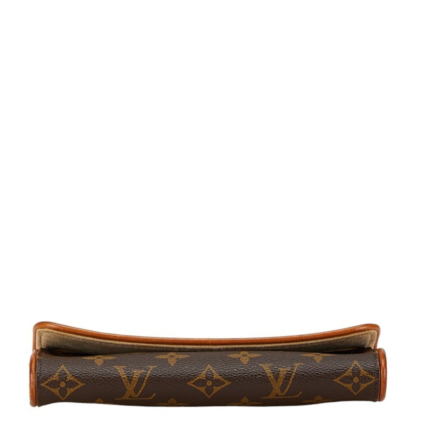 Louis Vuitton Brown Pvc Leather Pochette Shoulder Bag