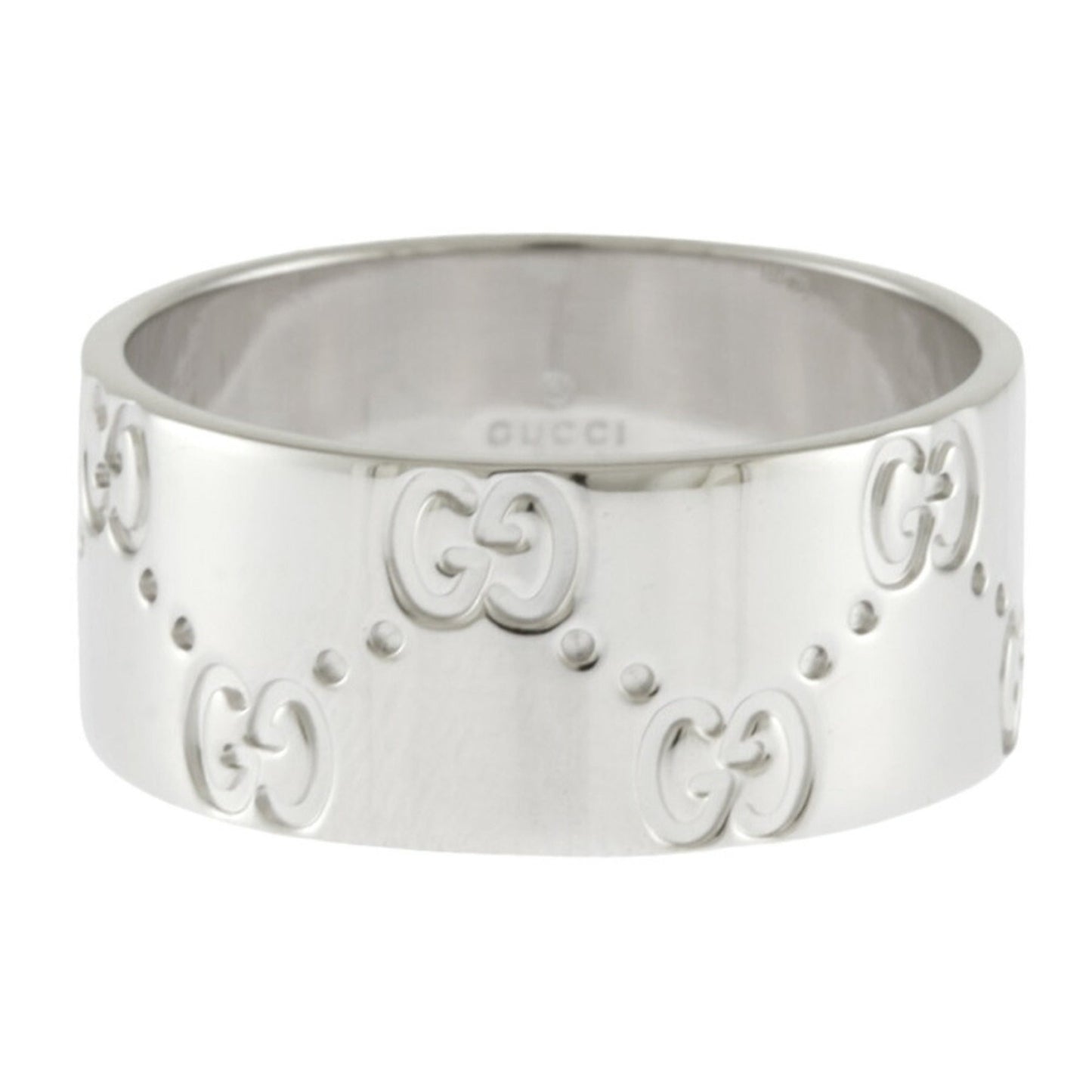 Gucci Icon White White Gold (18K) Band Ring