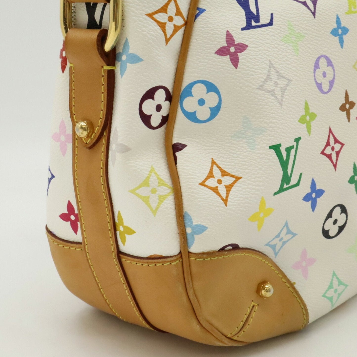 Louis Vuitton Monogram Multicolore Blanc Pvc Shoulder Bag
