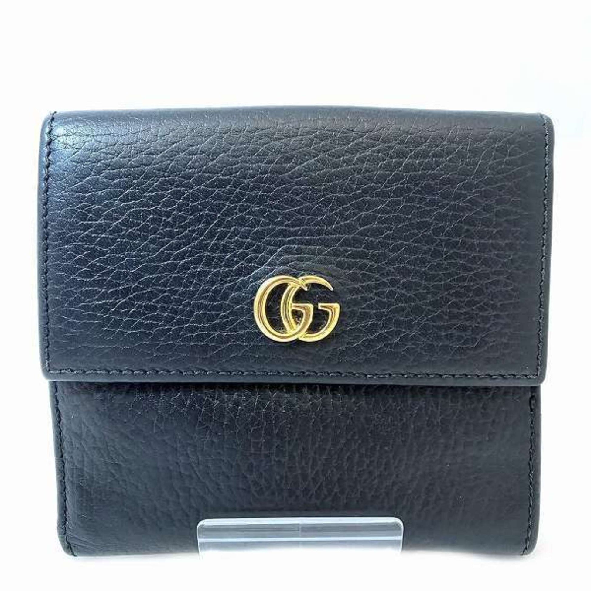 Gucci Black Leather Wallet (Bi-Fold) ()