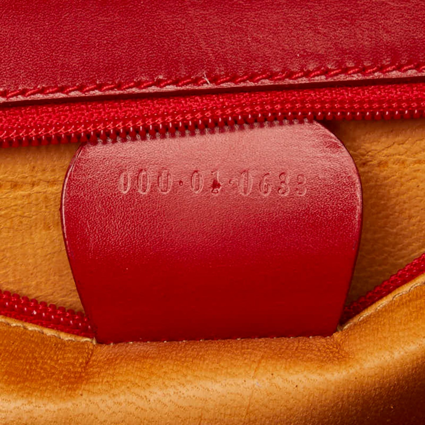 Gucci Red Color Leather Handbag Shoulder Bag