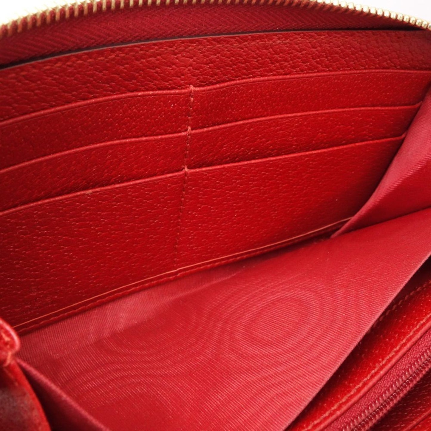 Gucci Blue Red Color White Canvas Leather Wallet (Bi-Fold)