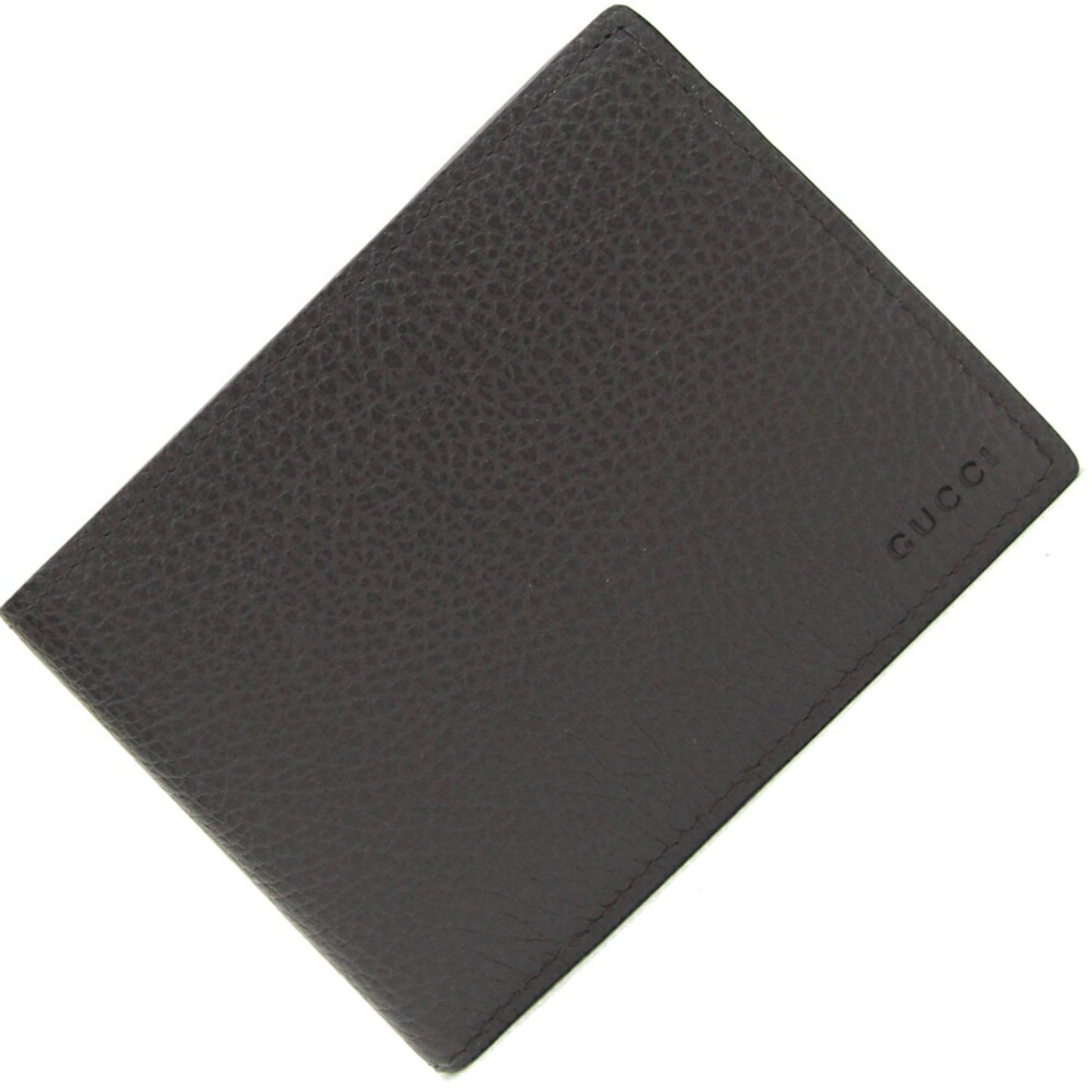 Gucci Dark Brown Leather Bill Wallet (Bi-Fold) ()