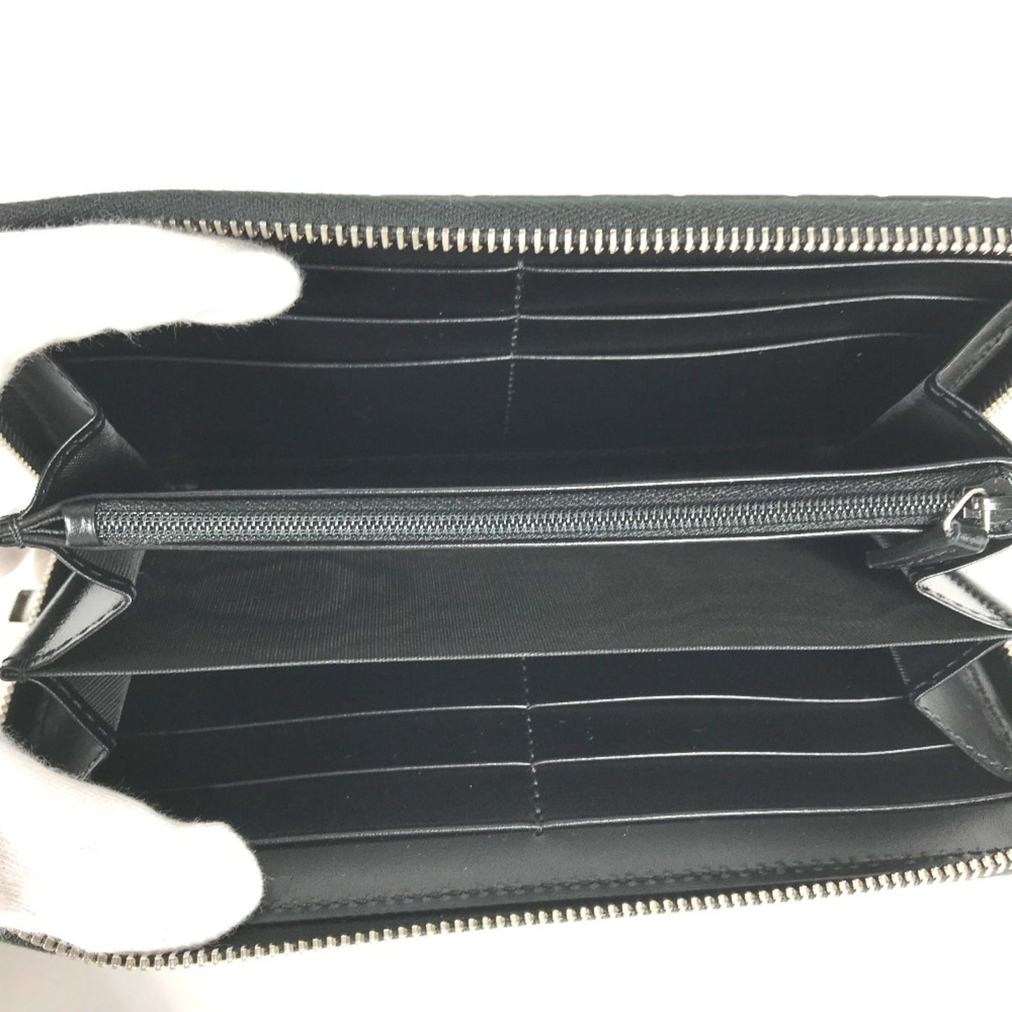 Gucci Black Leather Long Wallet (Bi-Fold)