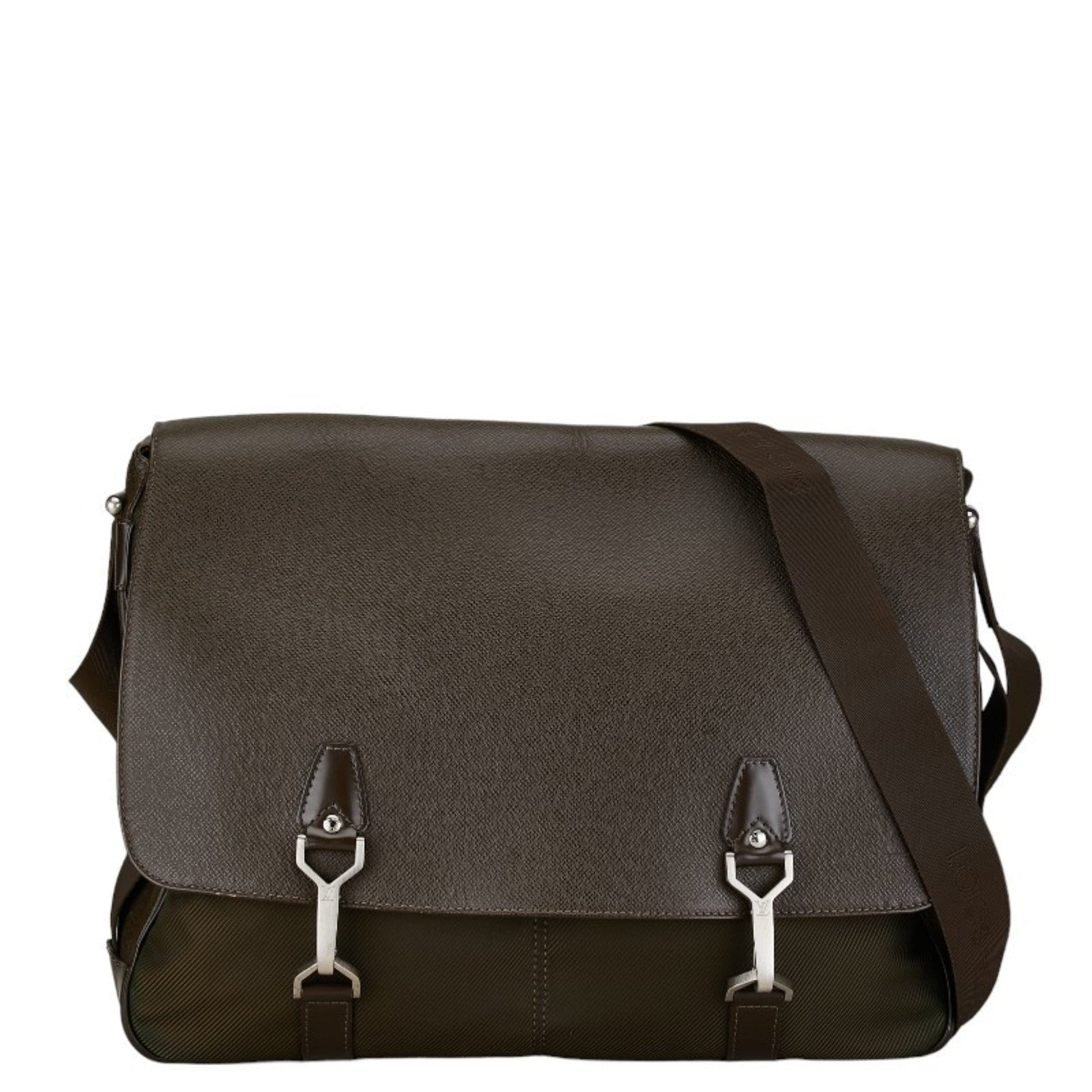 Louis Vuitton Acajou Brown Leather Shoulder Bag ()