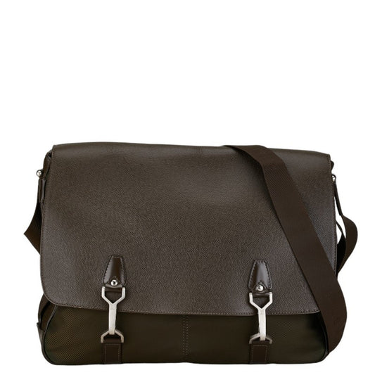 Louis Vuitton Acajou Brown Leather Shoulder Bag ()