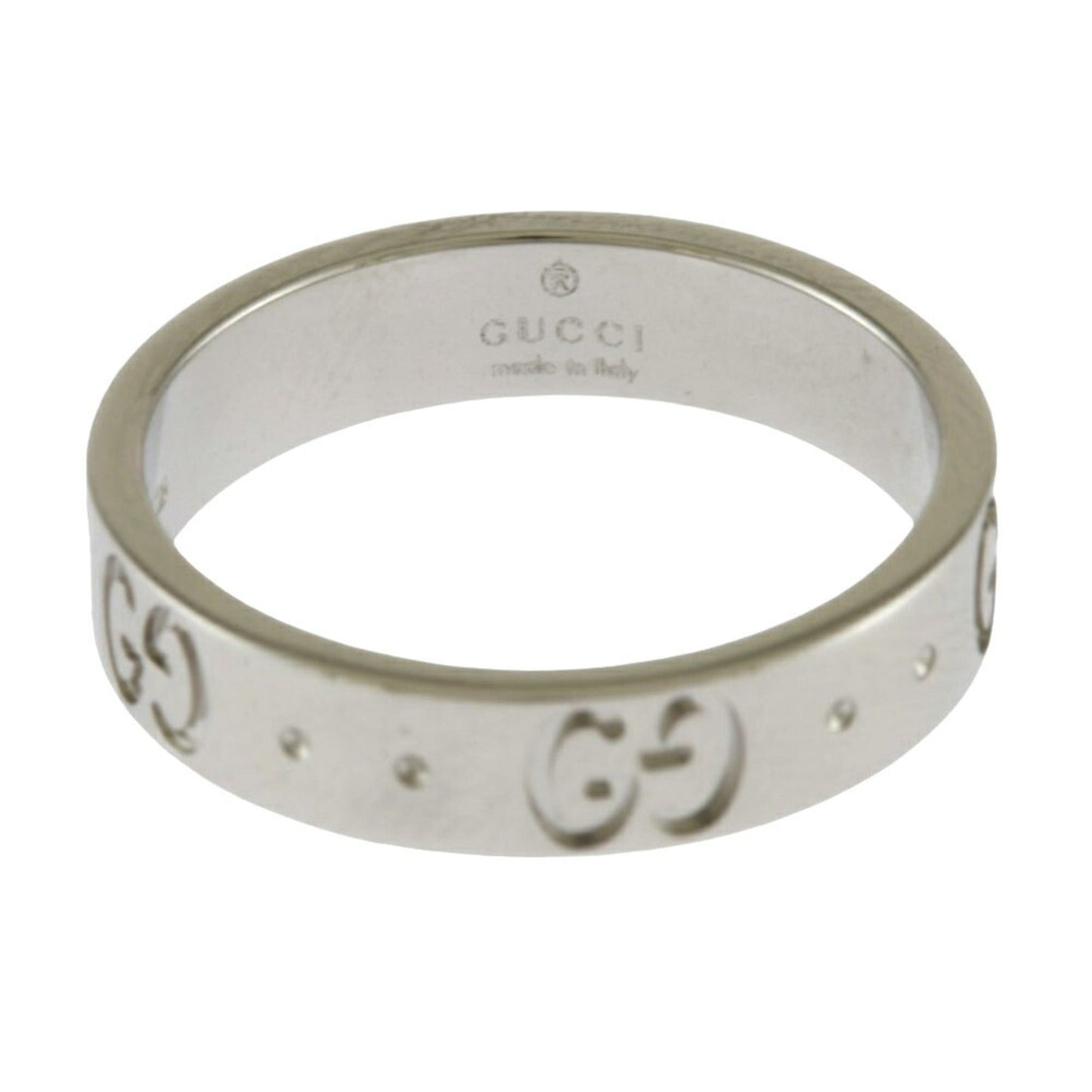Gucci Silver White Gold (18K) Band Ring
