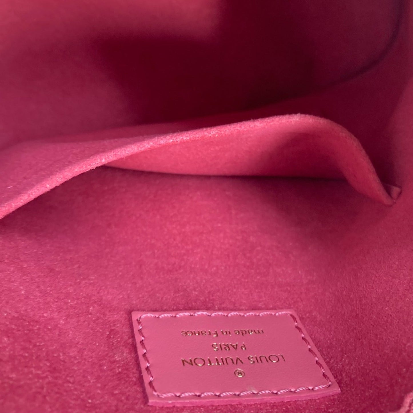 Louis Vuitton Pink Leather Shoulder Bag