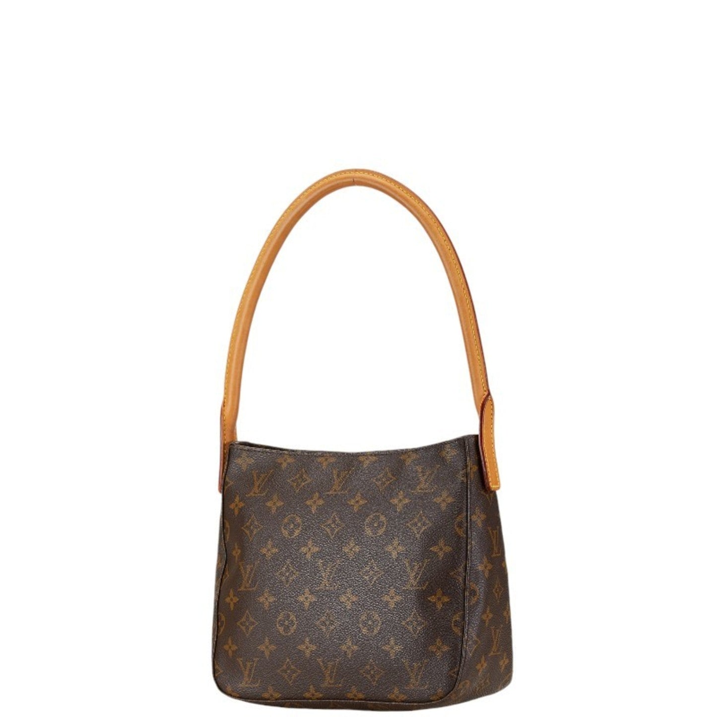 Louis Vuitton Brown Pvc Leather Handbag Shoulder Bag