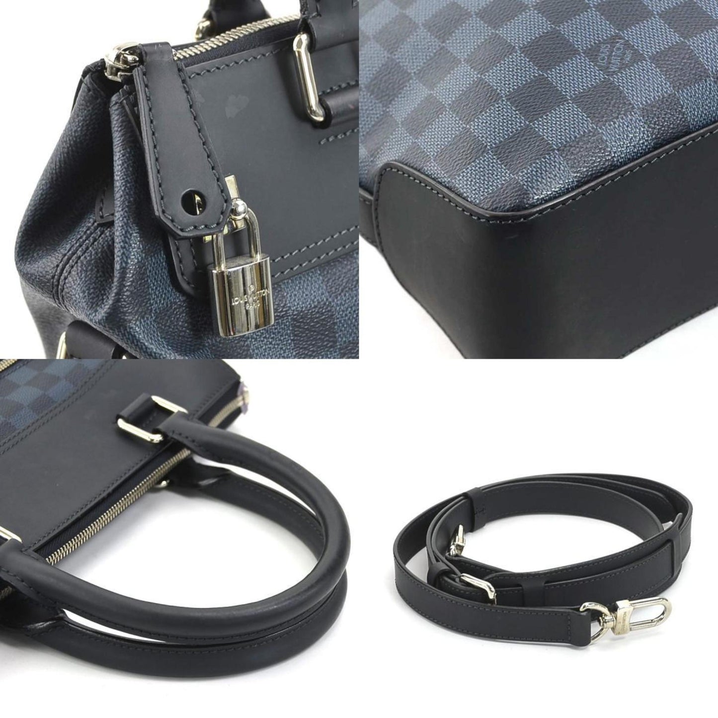 Louis Vuitton Damier Cobalt Damier Cobalt Navy Leather Handbag Shoulder Bag