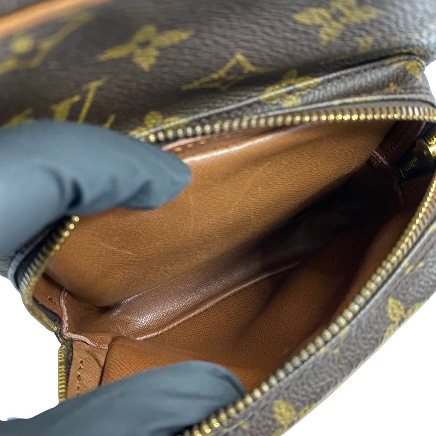 Louis Vuitton Monogram Brown Leather Pvc Shoulder Bag