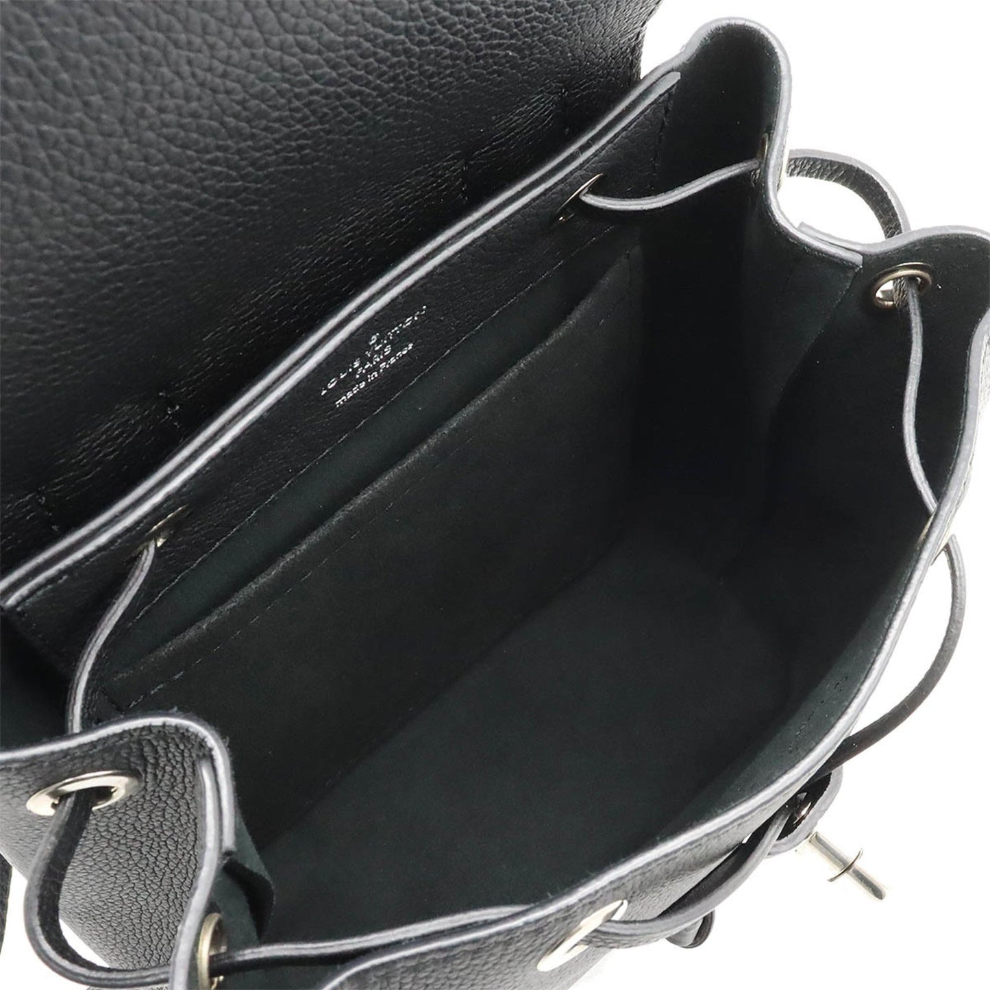 Louis Vuitton Noir Leather Backpack Handbag Shoulder Bag