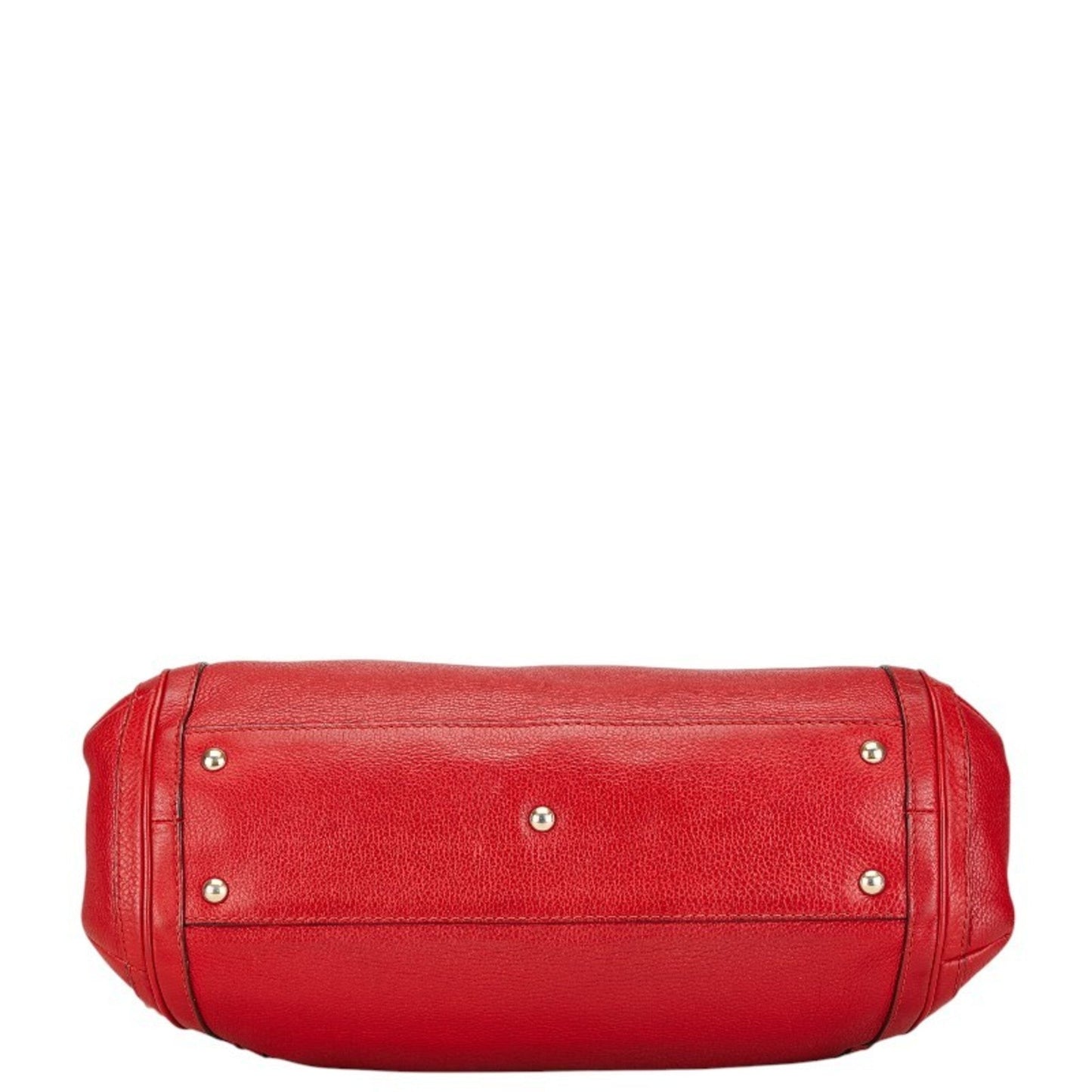 Gucci Red Color Leather Handbag Shoulder Bag