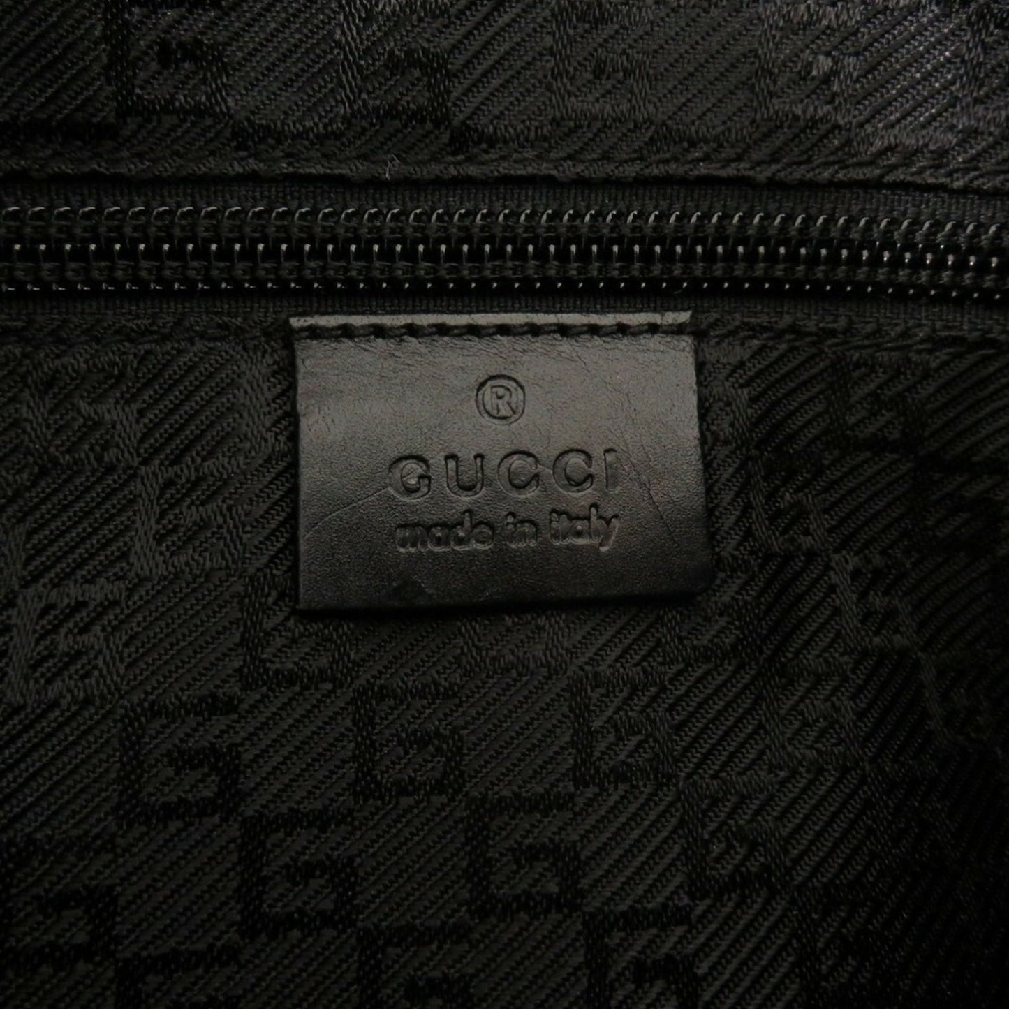 Gucci Black Canvas Shoulder Bag