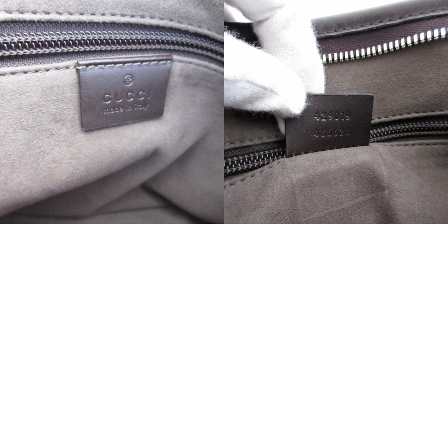 Gucci Beige Brown Pvc Leather Handbag Shoulder Bag