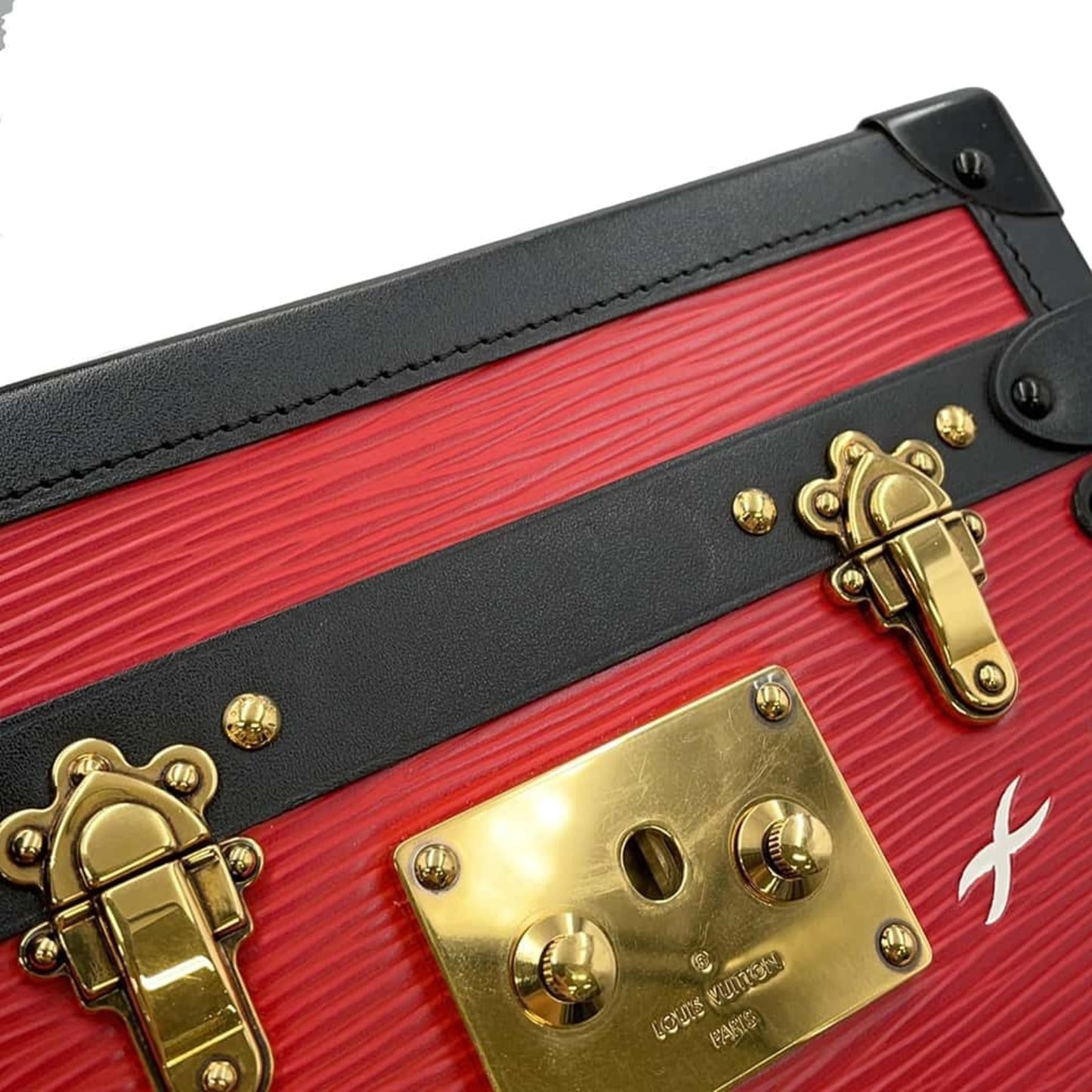 Louis Vuitton Black Coquelicots Noir Epi Leather Shoulder Bag