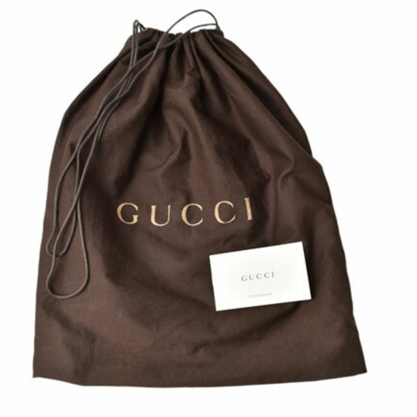 Gucci Dark Brown Leather Handbag Shoulder Bag