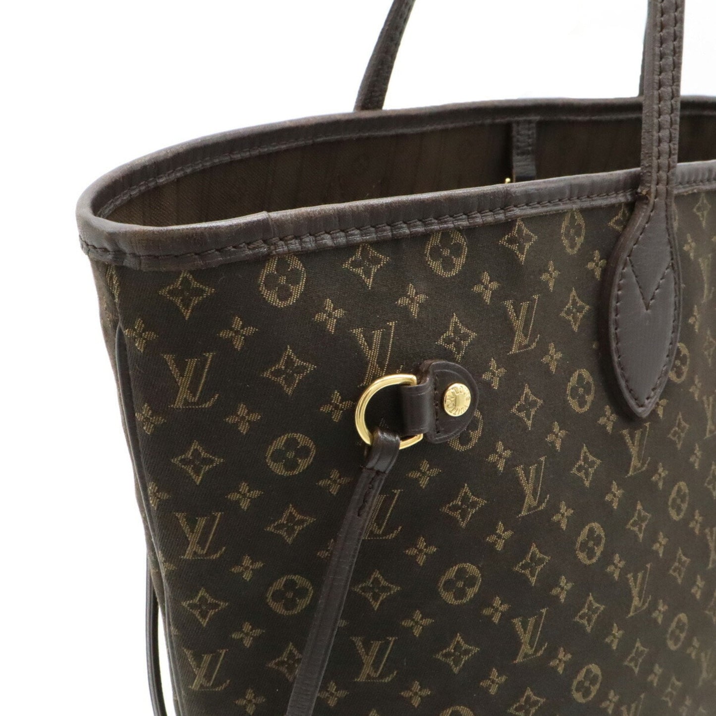 Louis Vuitton Fusain Canvas Leather Shoulder Bag Tote Bag