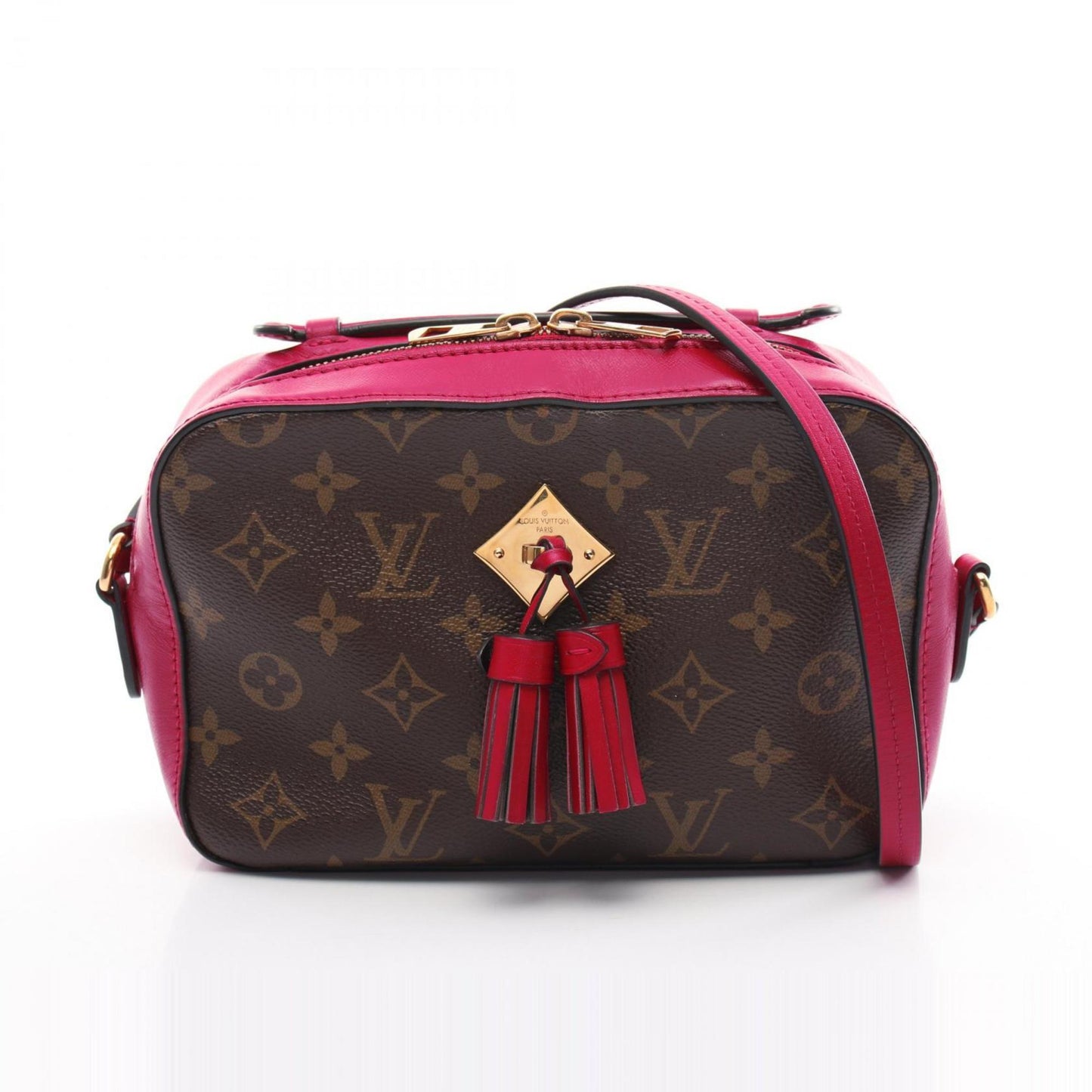Louis Vuitton Brown Freesia Pink Monogram Pvc Coated Canvas Leather Shoulder Bag ()