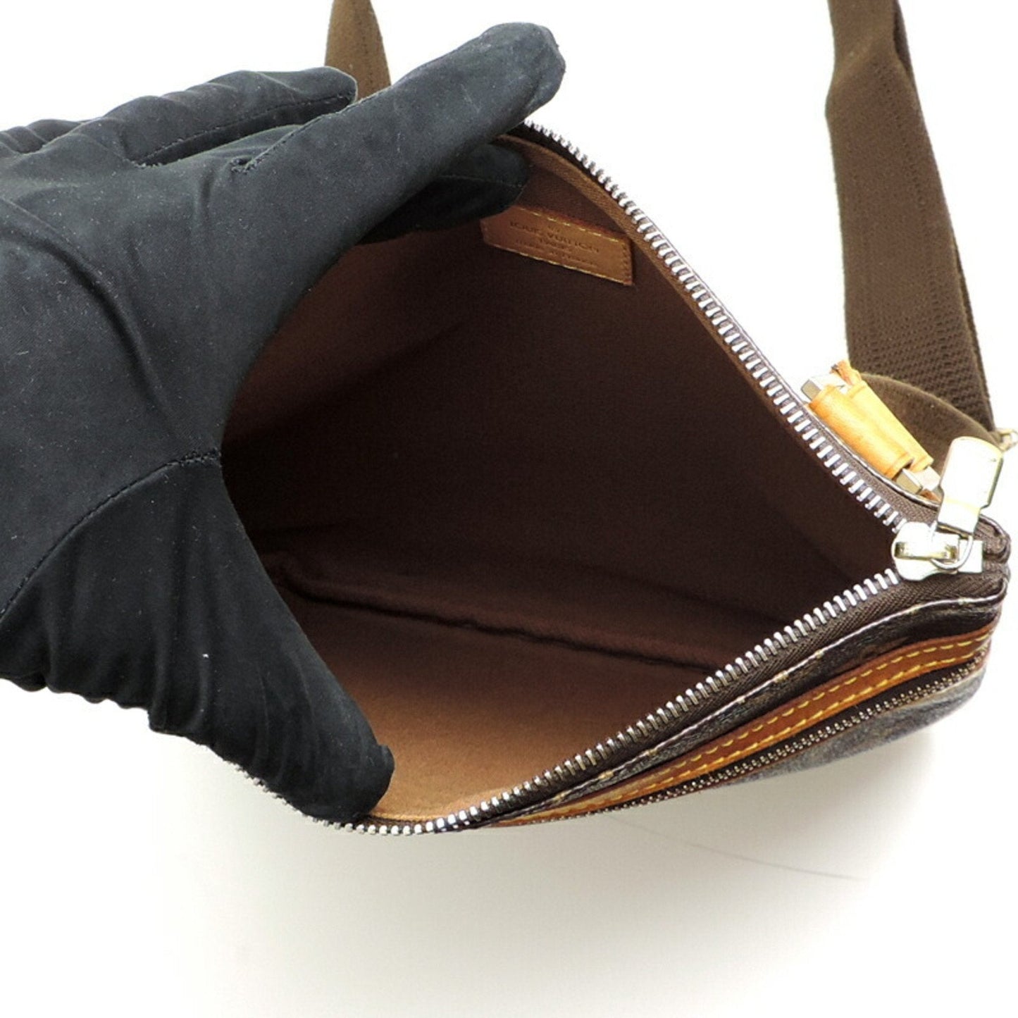 Louis Vuitton Brown Monogram Pochette Shoulder Bag