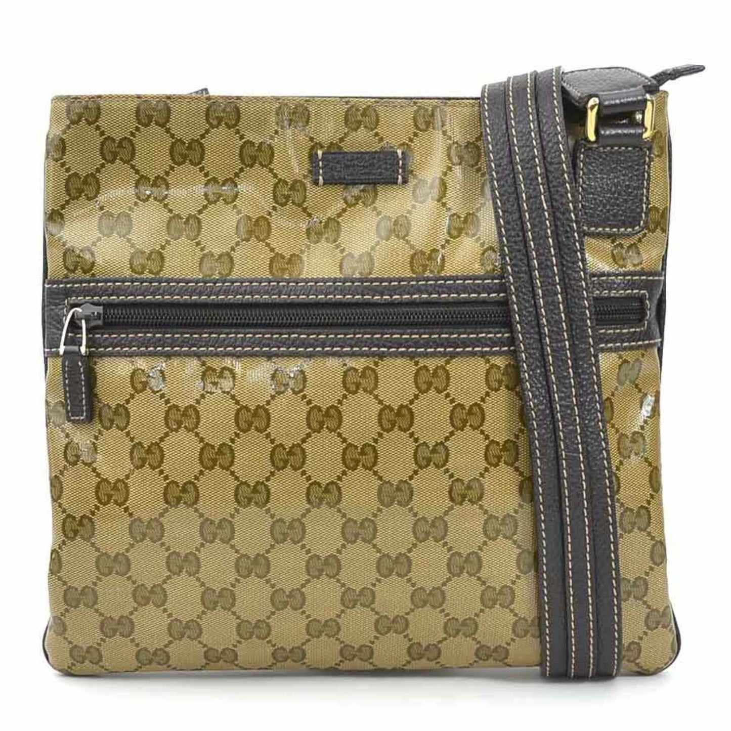 Gucci Brown Pvc Leather Shoulder Bag ()