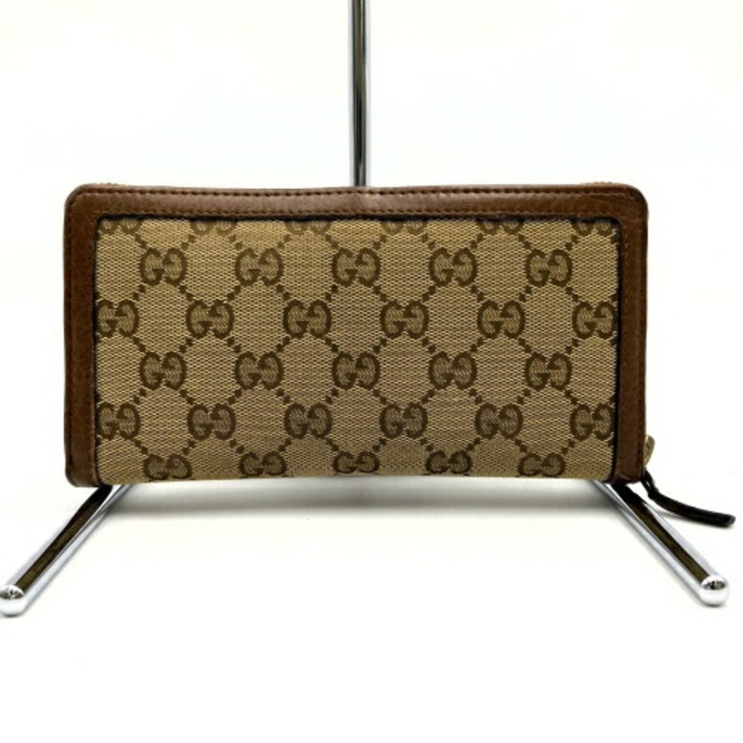 Gucci Brown Gg Canvas Long Wallet (Bi-Fold)