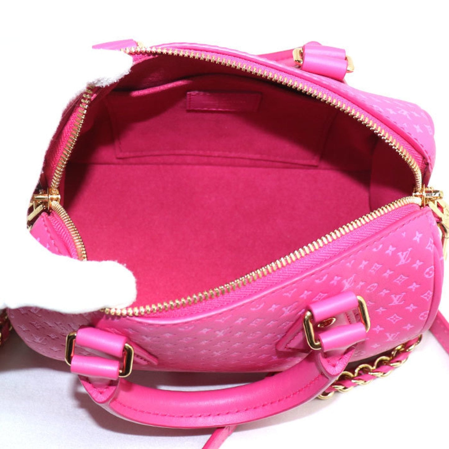 Louis Vuitton Pink Leather Shoulder Bag